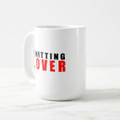 Knitterliebhaber Kaffeetasse (Vorderseite Links)