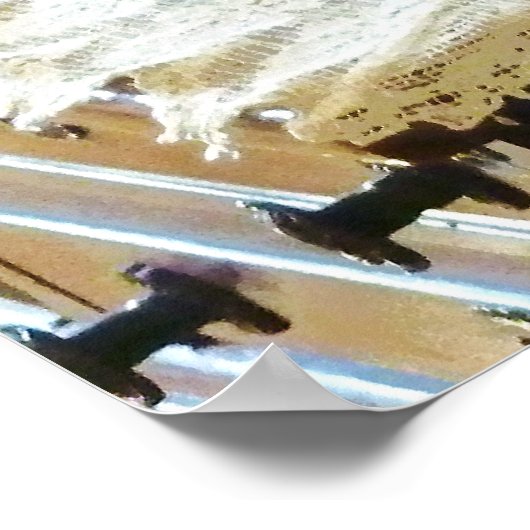 Knittermaterial Poster (Ecke)