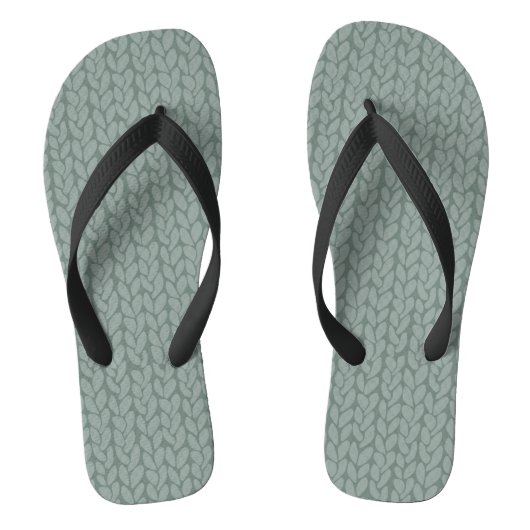 Knittermuster Badesandalen (Fußbett)