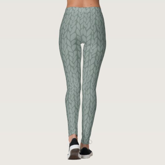 Knittermuster Leggings (Rückseite)