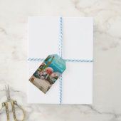 Knittern Crochet Business Vielen Dank Logo QR Geschenkanhänger (Mit Garn)