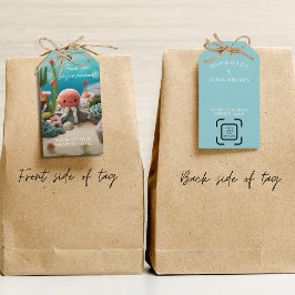 Knittern Crochet Business Vielen Dank Logo QR Geschenkanhänger