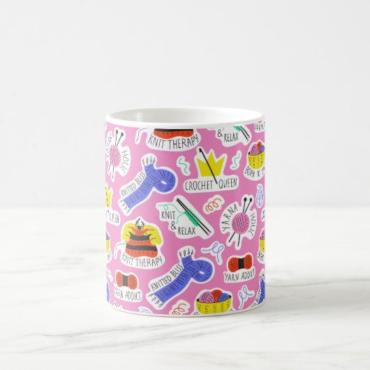 Knittern Crochet-Liebe Kaffeetasse (Mittel)