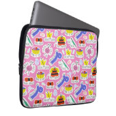 Knittern Crochet-Liebe Laptopschutzhülle (Vorne Rechts)