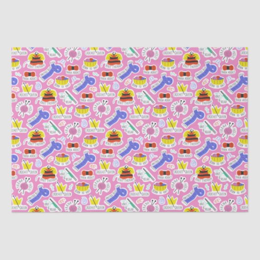 Knittern Crochet-Liebe Seidenpapier (Vorderseite)