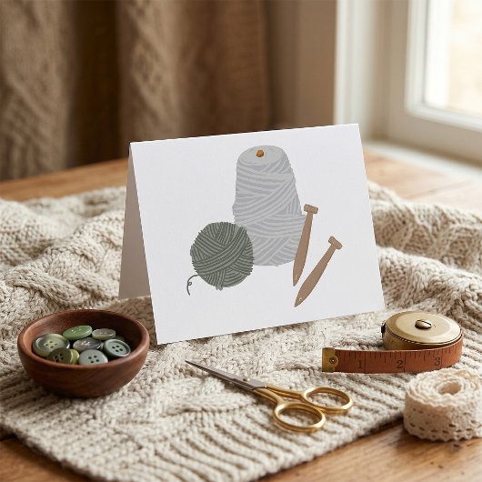 Knittern Dankeskarte