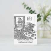 Knittern, eine grüne Hütte Postkarte (Stehend Vorderseite)