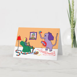 Knittern - eine Karte für isolierte Personen