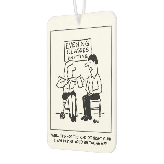 Knittern Erwachsene Bildung Abend Class Night Club Autolufterfrischer (Links)