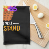 Knittern Funny Knitting Quotes Geschirrtuch (Viertel Falte)