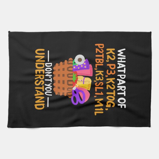 Knittern Funny Knitting Quotes Geschirrtuch (Horizontal)