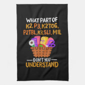 Knittern Funny Knitting Quotes Geschirrtuch (Vertikal)