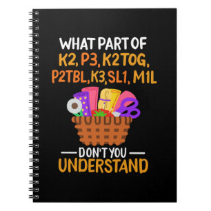 Knittern Funny Knitting Quotes Notizblock