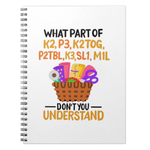 Knittern Funny Knitting Quotes Notizblock