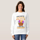 Knittern Funny Knitting Quotes Sweatshirt (Vorne ganz)