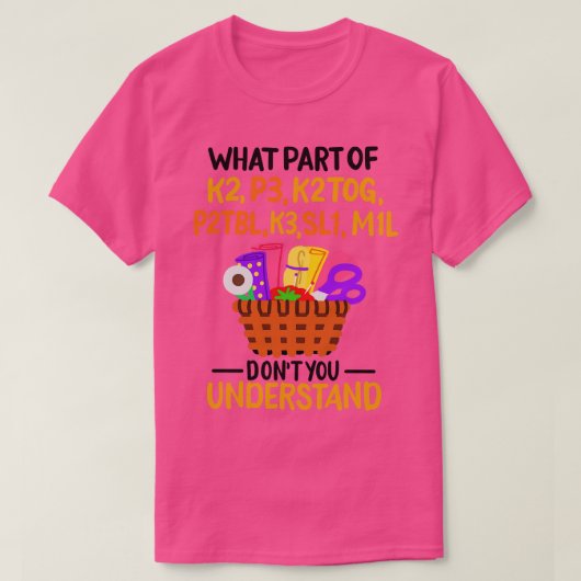 Knittern Funny Knitting Quotes T-Shirt (Design vorne)