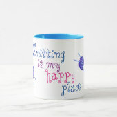 Knittern ist mein glücklicher Ort Tasse (Zentrum)