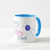 Knittern ist mein glücklicher Ort Tasse (VorderseiteRechts)