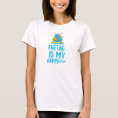 Knittern ist mein Happy Place T - Shirt (Vorderseite)
