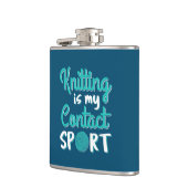 Knittern ist mein Kontakt Sport Flachmann (Links)