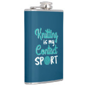 Knittern ist mein Kontakt Sport Flachmann (Rechts)