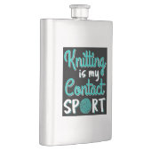 Knittern ist mein Kontakt Sport Flachmann (Rechts)