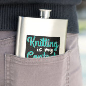 Knittern ist mein Kontakt Sport Flachmann (Beispiel)