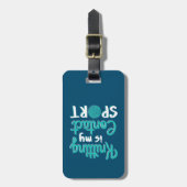 Knittern ist mein Kontakt Sport Gepäckanhänger (Vorderseite vertikal)