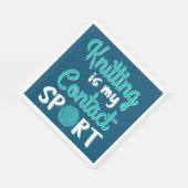 Knittern ist mein Kontakt Sport Serviette (Ecke)