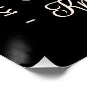 Knittern ist mein Therapiegarn, das Hexenschwarz h Poster (Ecke)