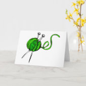 Knittern Karte (Gelbe Blume)