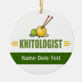 Knittern Keramik Ornament (Vorne)
