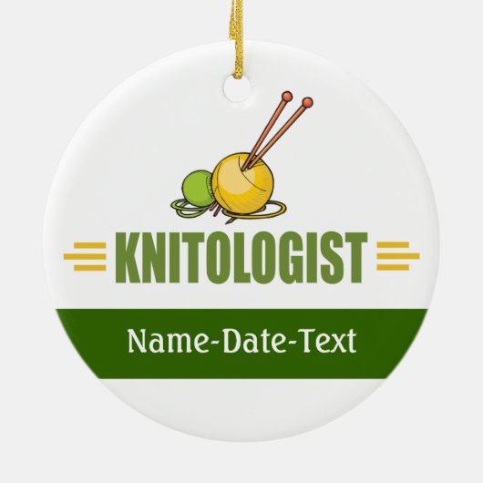 Knittern Keramik Ornament (Hinten)