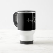 Knittern - Nadeln Herzklopfen Reisebecher (Vorderseite Links)