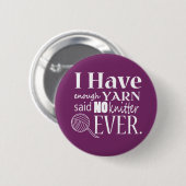 Knittern ・ Nicht genug Garn {Dark} Button (Vorne & Hinten)