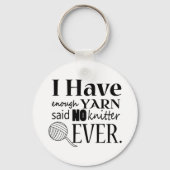 Knittern ・ Nicht genug Garnhandwerk Schlüsselanhänger (Vorderseite)