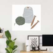 Knittern Poster (Heimbüro)