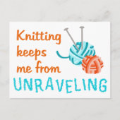 Knittern Postkarte (Vorderseite)