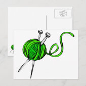 Knittern Postkarte (Vorne/Hinten)