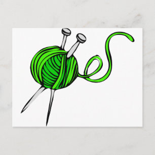 Knittern Postkarte