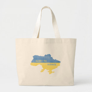 Knittern ukrainischer Staat Landkarte Text Ruhm an Jumbo Stoffbeutel