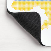 Knittern ukrainischer Staat Landkarte Text Ruhm an Mousepad (Ecke)