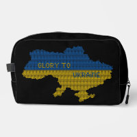 Knittern ukrainischer Staat Landkarte Text Ruhm an