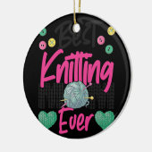 Knittern von Crocheting-Strick Happens Knitter Keramik Ornament (Links)