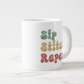 Knitternähen Jumbo-Tasse (Vorderseite Rechts)