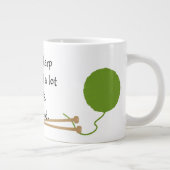 Knitternde Funny Jumbo-Tasse (Rechts)