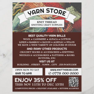 Knitterpackung, KnitterStore, Garnspeicher Flyer