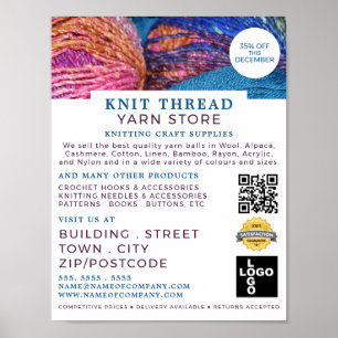 Knitterpackungen, KnitterStore, Garnspeicher Poster
