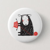 Knitterschaf Button (Vorderseite)