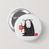 Knitterschaf Button (Vorne & Hinten)